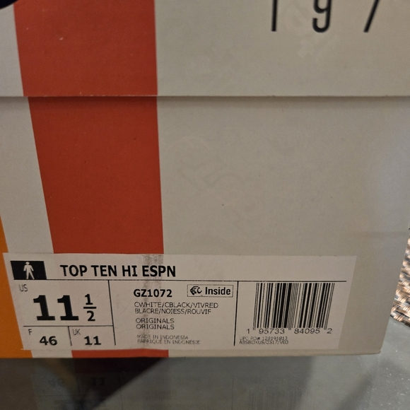 SOLD !! Size 11.5-Mens Adidas Top Ten - ESPN Sportscenter 1979 Limited Edition - Picture 11 of 12